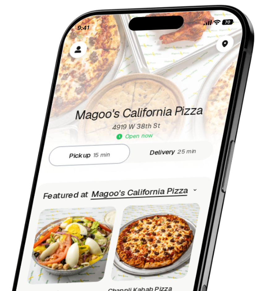 Magoo's California Pizza app preview