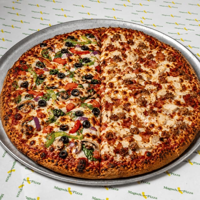 Half & Half Hand-Tossed Pizza.