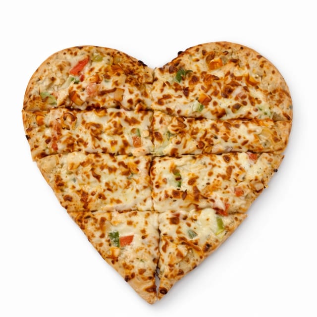 Heart Shaped Pizza.